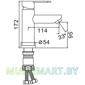 Смеситель FRAP F10801 картинка 9